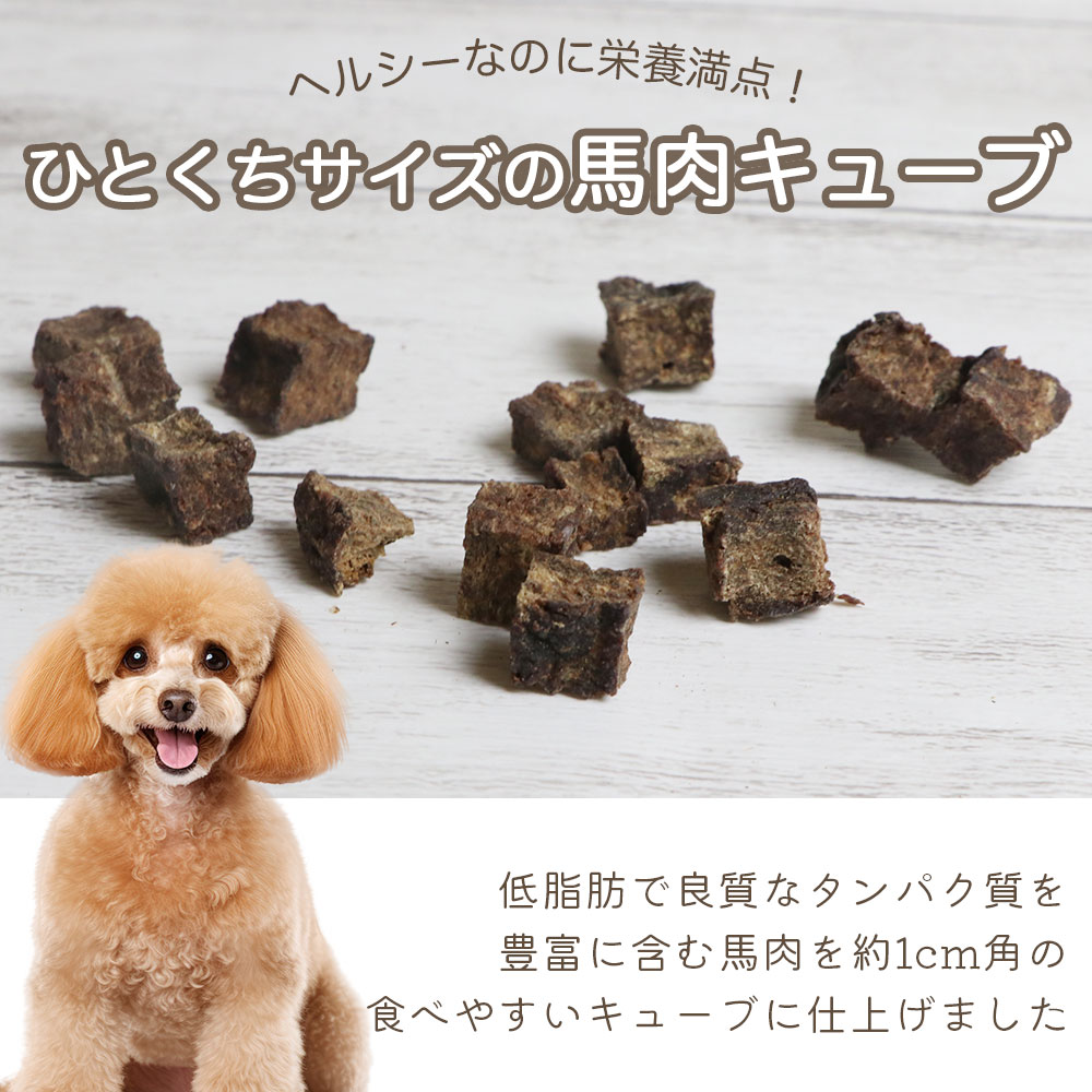 【ふるさと納税】 ドッグフード わんのはな 馬肉 cube 選べる 内容量 17g 45g 180g [ZANASHOP 兵庫県 三田市 3d28bae280233] 犬 餌 エサ えさ おやつ ペット ドッグ フード ペットフード 国産 馬 肉 キューブ ミネラル メール便 ふるさと納税 f282197-sanda-10001123 兵庫県三田市 サンプル画像3