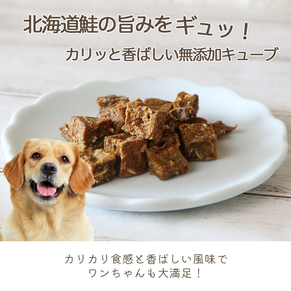 【ふるさと納税】 ドッグフード わんのはな 鮭 cube 選べる 内容量 20g 50g 200g [ZANASHOP 兵庫県 三田市 3d28bae280258] 犬 餌 エサ えさ おやつ ペット ドッグ フード ペットフード さけ サケ 愛犬用 犬用おやつ 手作り 国産 メール便 クリポス ふるさと納税 f282197-sanda-10001182 兵庫県三田市 サンプル画像3