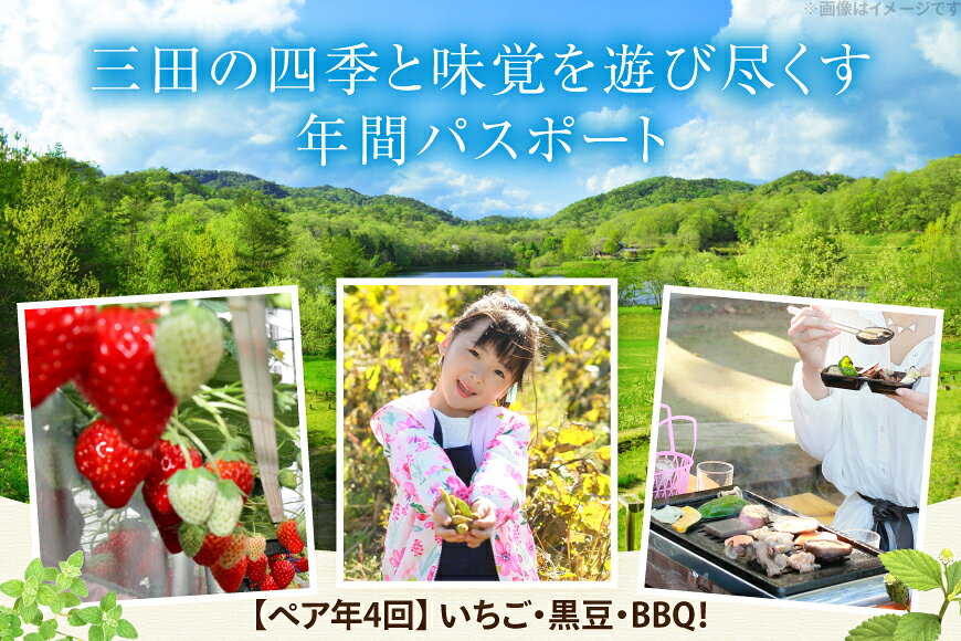【ふるさと納税】 チケット かさや年間パスポート 2名 4枚 セット [かさや 兵庫県 三田市 3d28bae310008] 体験チケット ペア 体験型 ふるさと納税 パスポート 自然 アクティビティ レジャー 牛肉 黒毛和牛 鶏肉 若鶏 いちご バーベキュー しいたけ 椎茸 BBQ 黒豆 枝豆 f282197-sanda-10001070 兵庫県三田市 サンプル画像3