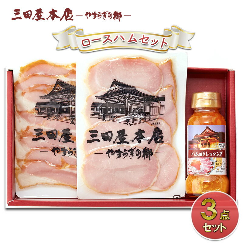 【ふるさと納税】三田屋本店ロースハムセット　3点セット　SN1　【お肉・ハム・加工食品・お肉】のサムネイル