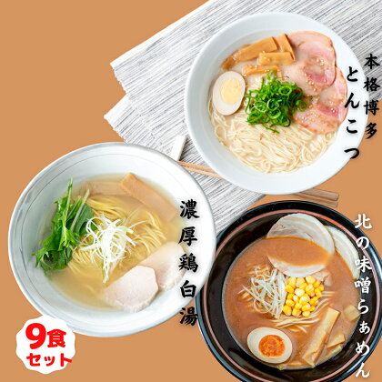 3種麺のおすすめラーメンBセット　【 麺類 夕飯 夜ごはん ランチ お昼ごはん ラーメン好き グルメ 】