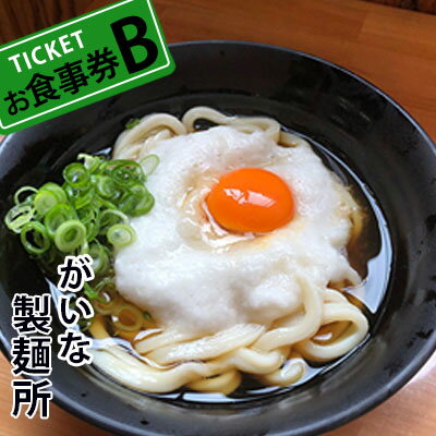 【ふるさと納税】がいな製麺所 お食事券B おでかけ　【お食事券・チケット・うどん・讃岐うどん・行列..