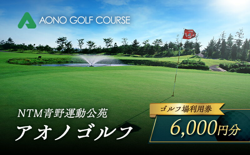 【ふるさと納税】NTM青野運動公苑 アオノゴルフコース プレー割引券 6,000円分[ ゴルフ プレー券 兵庫県 加西市 ] 父の日 おすすめ ギフト ゴルフ場利用券 社会人 大人 趣味 スポーツ 戦略性豊か 18ホール ゴルフ場割引券