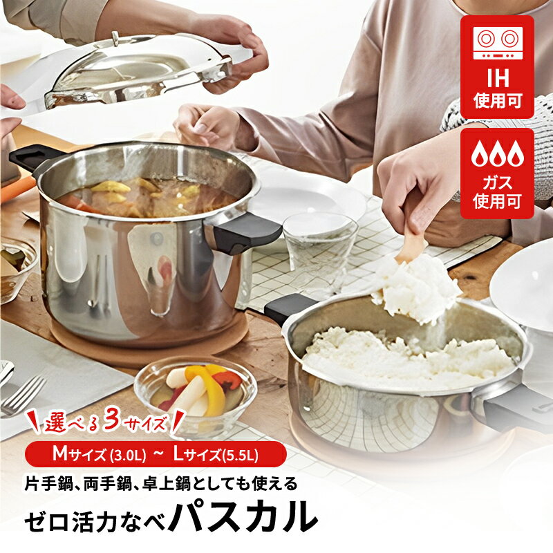 【ふるさと納税】ゼロ活力なべ パスカル（L） 母の日 おすすめ ギフト プレゼント お祝い　【雑貨・日用品】　お届け：4月上旬以降順次発送