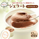 【ふるさと納税】ジェラート チョコ 12個 アイス アイスクリーム スイーツ お菓子 菓子 おやつ 兵庫県 加西市