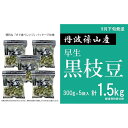 【ふるさと納税】【予約受付中!2025年9月下旬発送】令和7年産 早生丹波黒枝豆300g×5(枝なし) プレミアム枝豆 期間限定 黒枝豆 えだまめ エダマメ お...