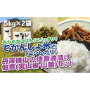 【ふるさと納税】【令和7年産 2025年9月以降順次発送】 丹波篠山の地醤油漬、佃煮セット でかんしょ米5kg×2と実山椒・山蕗 | 白米 100%単一原料米 ...