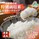 【ふるさと納税】【令和7年産 2025年9月以降順次発送】 丹波篠山産特別栽培ミルキークイーン 玄米 30kg 兵庫県 丹波篠山市 げんまい 100%単一原料米 産地直送米 贈答 おいしい お米 精米 ブランド おこめ 健康 ギフト 内祝い 贈り物 送料無料 おすすめ 人気 口コミ