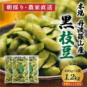 【ふるさと納税】【2025年10月発送】令和7年度 丹波篠山黒枝豆 さやのみ 400g x 3袋 1.2kg (朝採り・産地直送) | 兵庫県 丹波篠山市 枝豆...