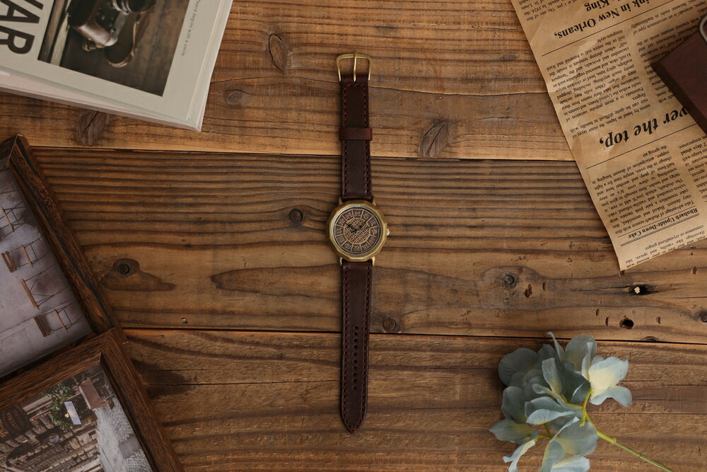 【ふるさと納税】ハンドメイド腕時計（クオーツ式）AB-DG721 | 兵庫県 丹波篠山市 手作り カスタム腕時計 個性的 一点物 アンティーク ギフト メンズ レディース ユニセックス　プレゼント