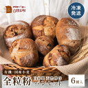 【ふるさと納税】全粒粉パン 6種入り セット | 兵庫県 丹波篠山市 全粒粉 国産小麦 有機 カンパーニュ オーガニック パンセット 詰め合わせ 天然酵母 冷凍