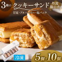 【ふるさと納税】厳選素材 3種のクッキーサンド ( 無農薬甘夏・無農薬ブルーベリー・オーガニックバニラ ) 5個セット・10個セット 【ふるさと納税 限定商品!】 バターサンド バレンタイン ギフト スイーツ お取り寄せ 洋菓子 クリームチーズ こだわり フルーツクリーム 健康