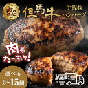 【ふるさと納税】但馬牛使用 国産黒毛和牛合挽 自家製ハンバーグ デミグラスソース付き180g×(5個・10個・15個) 小分け 加熱前ハンバーグ | 兵庫県 丹波篠山市 合挽 自家製ハンバーグ 180g×5個 180g×10個 180×15個 デミグラスソース付き 小分け 冷凍 肉 ギフト 大容量