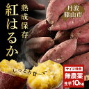 【ふるさと納税】【先行予約】さつま芋 紅はるか 紅はるか 訳あり 規格外 サイズ混合 10kg | 兵庫県 丹波篠山市 さつまいも サツマイモ さつま芋 甘い 焼き芋 焼芋 焼いも 非常食 箱買い 大量 詰め合わせ 国産