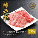 11位! 口コミ数「1件」評価「5」【神戸牛】焼肉 カルビ&赤身もも 食べ比べセット550g_ 焼肉 お肉 肉 牛肉 神戸ビーフ 但馬牛 黒毛和牛 ギフト プレゼント 贈り物 【配送不可地域:離島】【1313136】