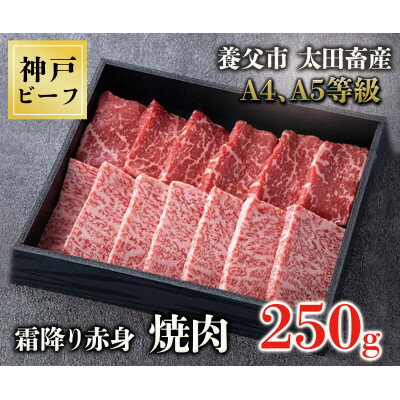 神戸牛 霜降赤身焼肉 250g[化粧箱][配送不可地域:離島]