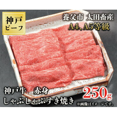 神戸牛 赤身しゃぶしゃぶすき焼き 250g[配送不可地域:離島]