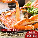 【ふるさと納税】かにすきセット 6人前 約2,700g 9肩【配送不可地域:離島】【1614421】