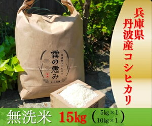 【ふるさと納税】兵庫県丹波産コシヒカリ 15kg
