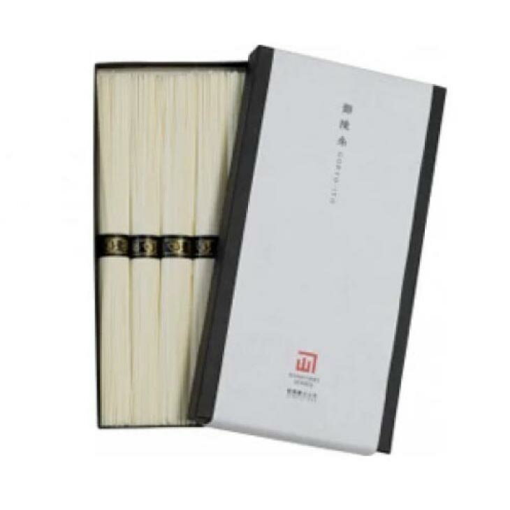 【ふるさと納税】淡路島手延べ素麺 御陵糸 黒帯（300g）包装品12箱セット