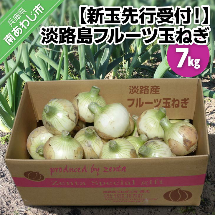 【ふるさと納税】【新玉予約!】淡路島フルーツ玉ねぎ7kg◆配送3月下旬〜5月下旬