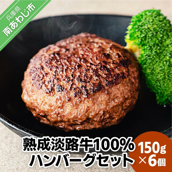 熟成淡路牛100%ハンバーグセット(150g×6個セット) ふるさと納税 おすすめ