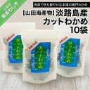 【ふるさと納税】【山田海産物】淡路島産カットわかめ 10袋