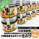 【ふるさと納税】【山田海産物】生のり淡路島産玉ねぎ入り（無添加の淡路島産生のり100％使用）10個入り 1