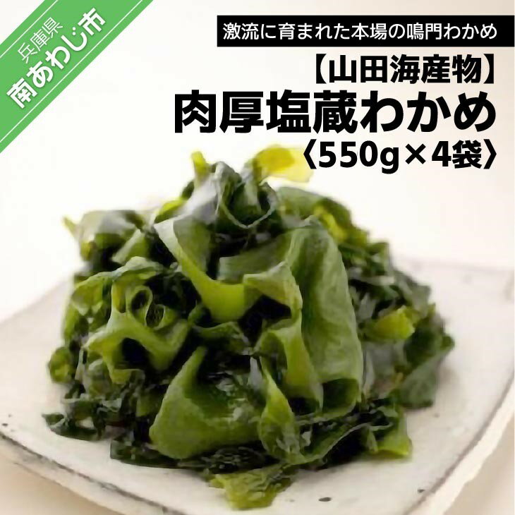 [山田海産物]肉厚塩蔵わかめ550g×4袋入り