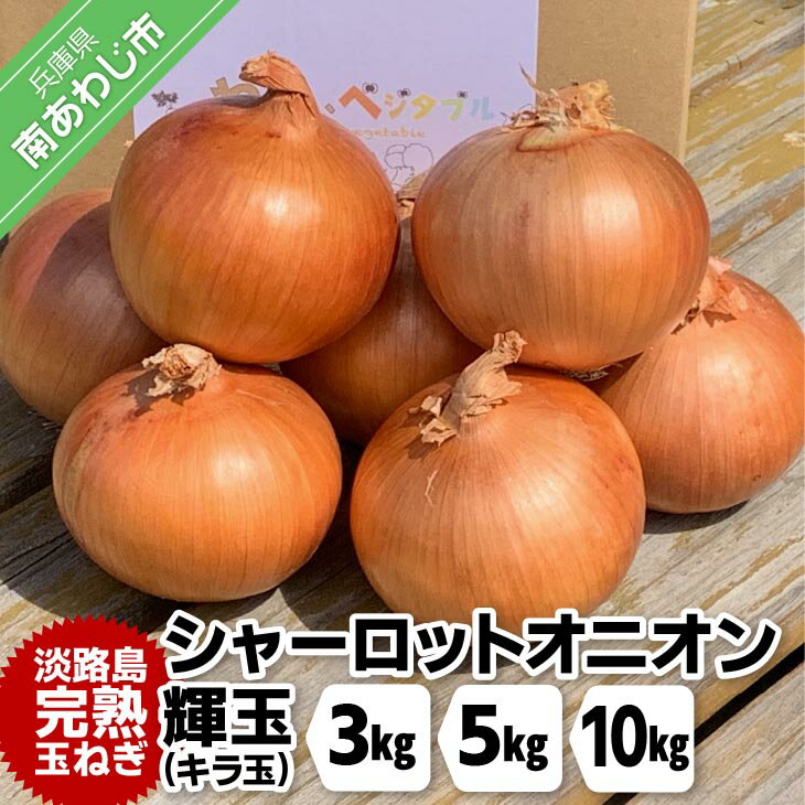 大地の恵み!淡路島の完熟玉ねぎ[シャーロットオニオン 輝玉(キラ玉)][3kg・5kg・10kg]