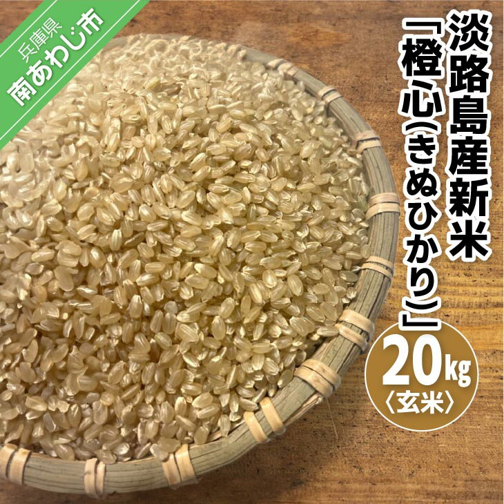 【ふるさと納税】淡路島産新米「橙心(きぬひかり)」 玄米20