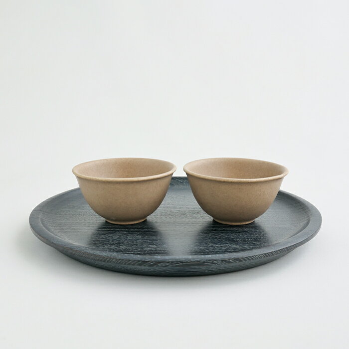 【ふるさと納税】【Awabi ware】汲み出し ペアセット（ベージュ×2） 《決済から3ヶ月前後で発送》のサムネイル