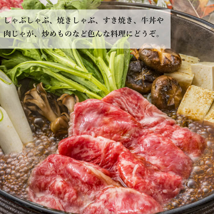 【ふるさと納税】淡路牛 赤身(もも)スライス　500g（250g×2パック） 3