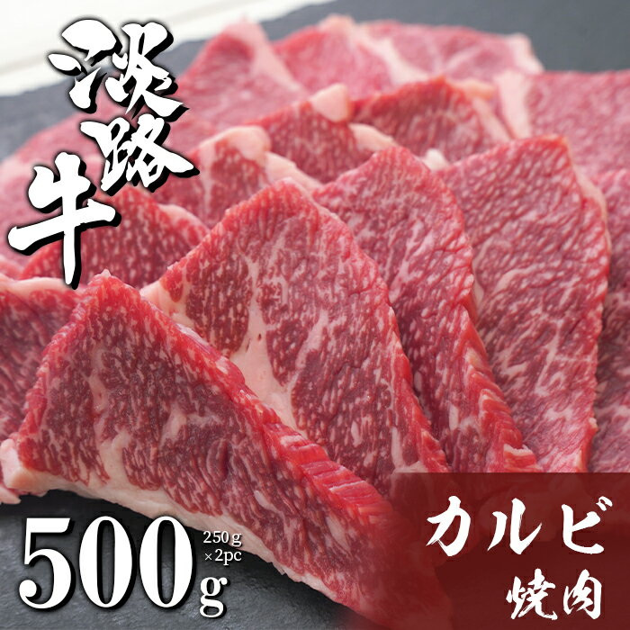 【ふるさと納税】淡路牛カルビ焼肉 500g（250g×2PC