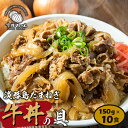 【ふるさと納税】淡路島たまねぎ牛丼の具 150g×10食 冷凍食品 牛丼 惣菜 牛丼の素