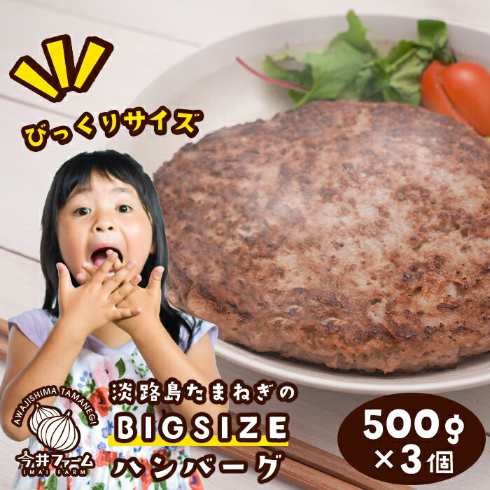 【ふるさと納税】淡路島たまねぎのBIG SIZEハンバーグ 