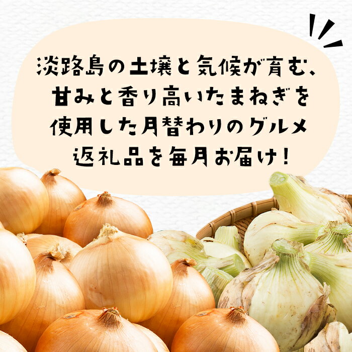 【ふるさと納税】【定期便】今井ファームの淡路島たまねぎグルメ堪能便