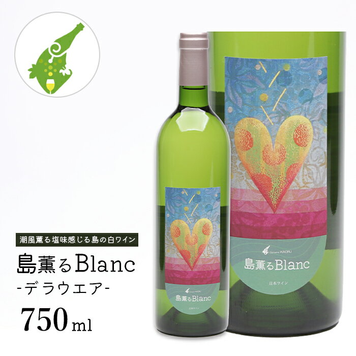 【ふるさと納税】島薫るBlanc -デラウエア-　白ワイン