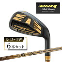【ふるさと納税】ワークスゴルフ CBRブラックプレミアアイアン 6本セット プレミア飛匠・極 (R/#5〜PW)