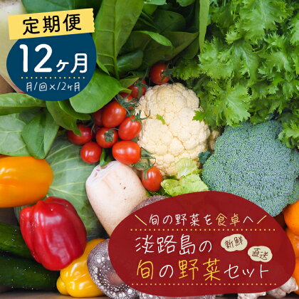 【定期便】淡路島の旬の野菜セット 1年コース（月1回×12回）