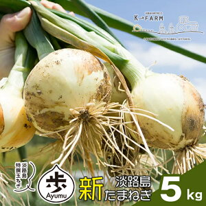 【ふるさと納税】【新たまねぎ】淡路島たまねぎ 歩-AYUMU- 5kg【発送時期：2024年3月～6月上旬頃】