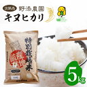 【ふるさと納税】野添農園のキヌヒカリ5kg「ひょうご安心ブランド」