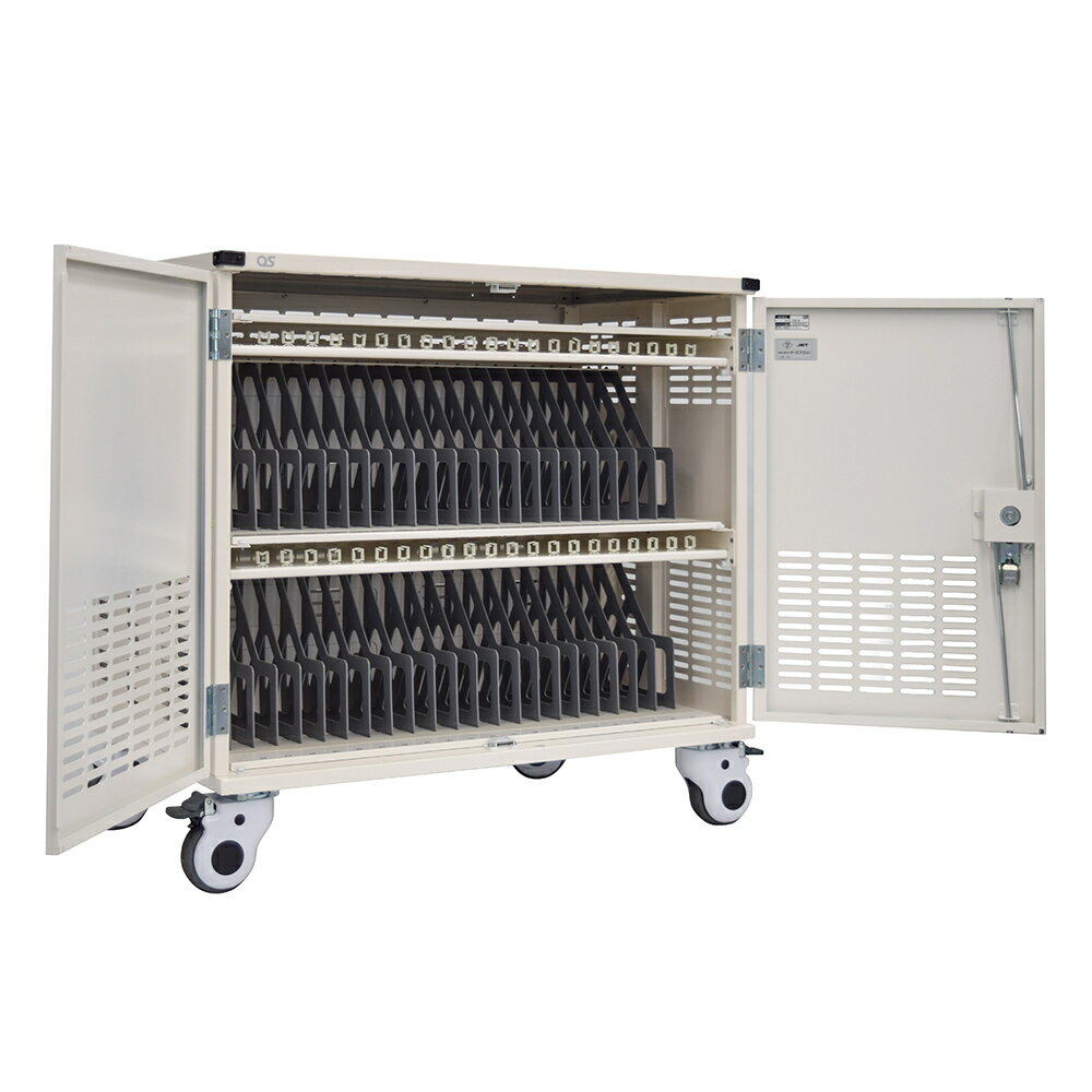 【ふるさと納税】AG41　充電保管庫／TC-200-W　(保管庫　タブレット　パソコン　大容量　タイマー式　可動式)