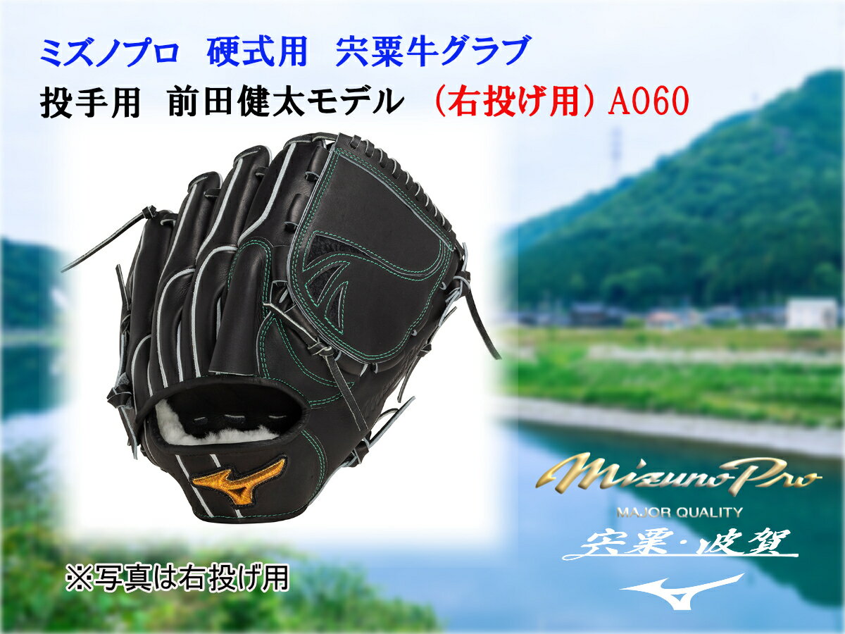 【ふるさと納税】AO60　ミズノプロ 硬式用 宍粟牛グラブ 投手用 前田健太モデル（右投げ）　　【　ミズ..