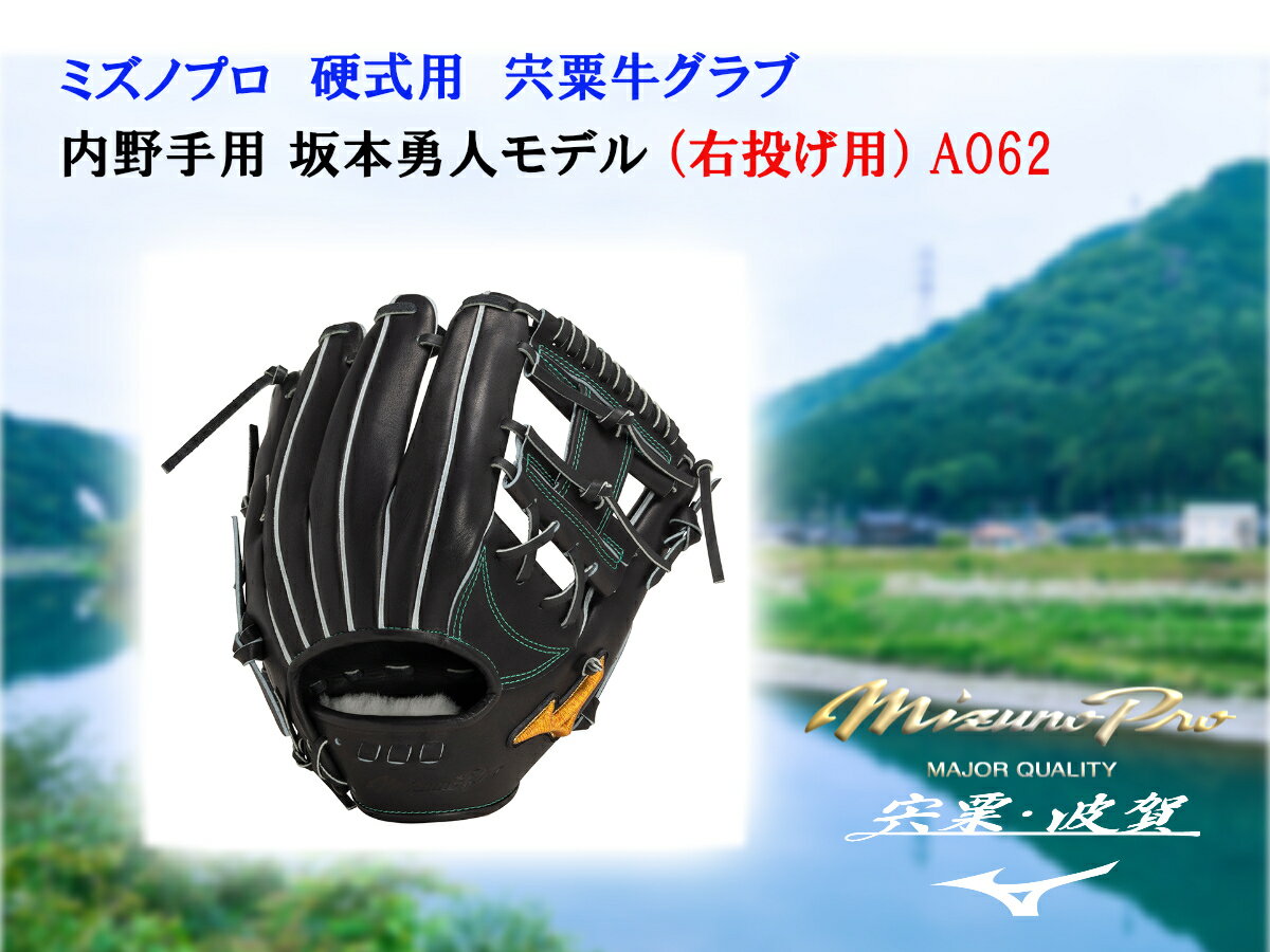 【ふるさと納税】AO62　ミズノプロ 硬式用 宍粟牛グラブ 内野手用 坂本勇人モデル（右投げ）　　【　ミズノプロ　硬式 　宍粟牛 グラブ 内野手用　坂本勇人 モデル　グローブ　受注生産　MIZUNO　PRO　右投げ 野球　】