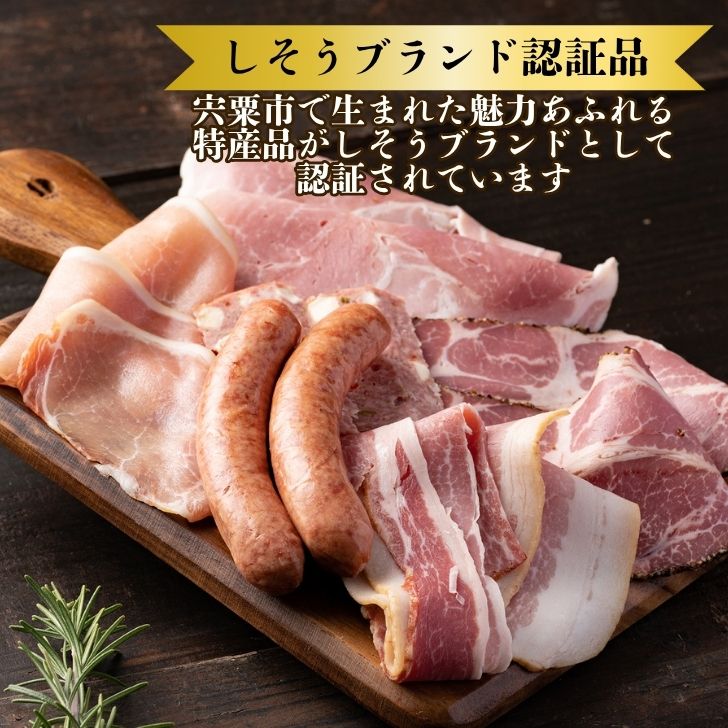 【ふるさと納税】 6種の手作りハム ウインナー ソーセージ ベーコン 詰め合わせ 770g 宍粟ブランド認証品 冷凍 セット 食べ比べ 豚肉 燻製 スモーク 贈り物 ギフト 1万円 10000円 のし 熨斗 御中元 お中元 J1