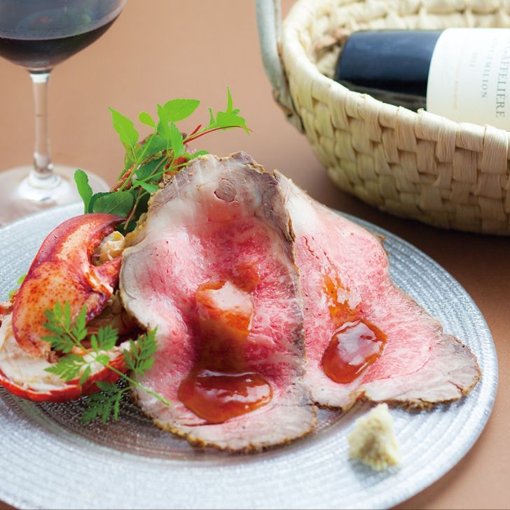 【ふるさと納税】 ローストビーフ（200g）と オマール海老（半身×2）炭火焼 但馬牛 鹿児島 黒牛 黒毛和牛 国産 天然 オマール エビ セット ギフト 贈り物 ご挨拶 お中元 お歳暮 J25