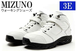 【ふるさと納税】AO27　ミズノウォーキングシューズ ミッドカット【ホワイト3E】　OD　SPECIAL2 WG mizuno　オーダーシューズ　レザー　天然皮革　Wgrip搭載　リニューアル　散歩　オーダーメイド　手作り　日本製　本革　ウォーキング　シューズ　幅広　負担軽減　靴