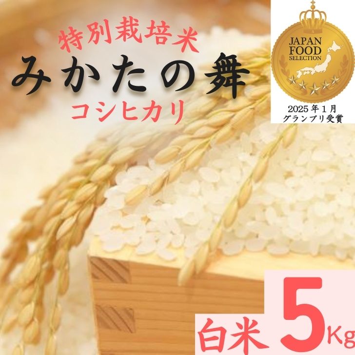 【ふるさと納税】白米 5Kg コシヒカリ 「 みかたの舞 」 特別栽培米 こしひかり コシヒカリ 特別栽培米 お米 米 白米 精米 ブランド米 5キロ 兵庫県産 兵庫県 ジャパンフードセレクション 最高賞 グランプリ P16