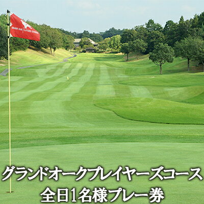 グランドオークプレイヤーズコース全日1名様プレー券 【ゴルフ場利用権】